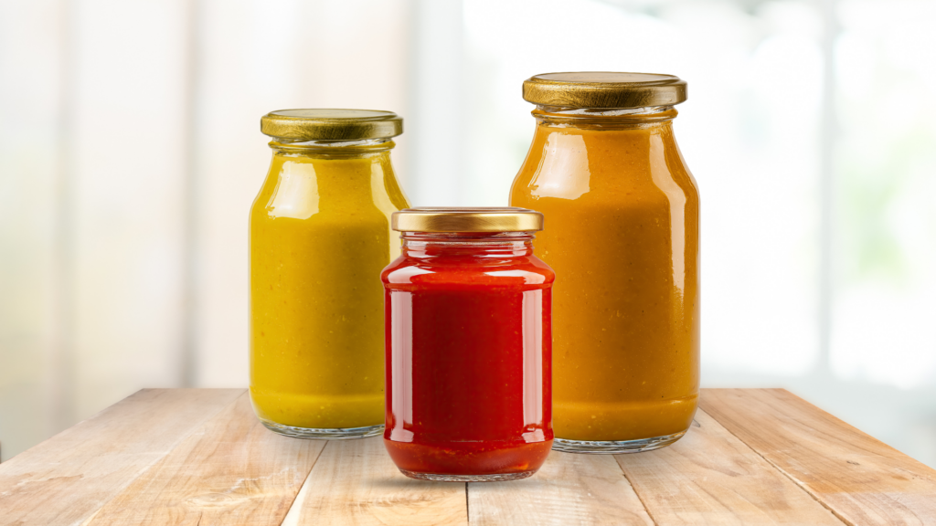 Collection of cooking sauces.