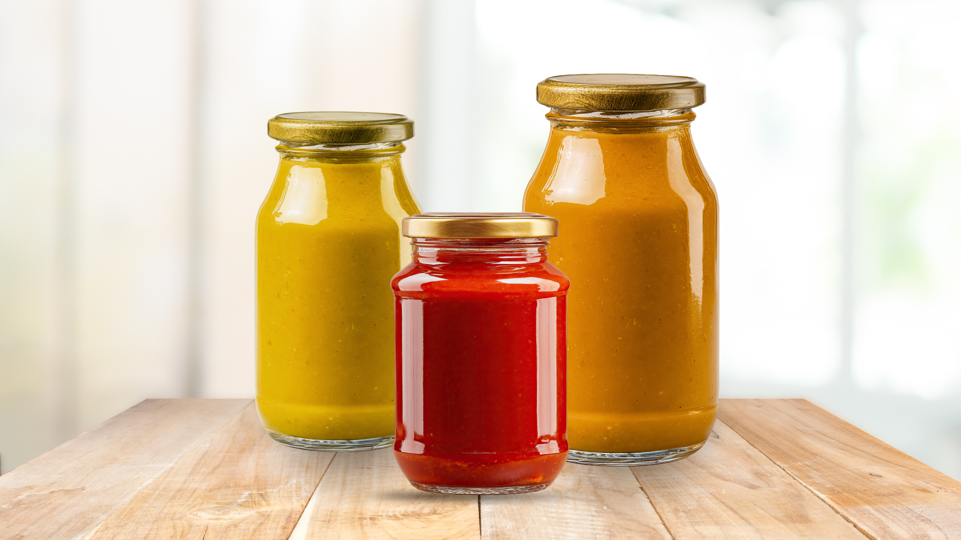 Collection of cooking sauces.